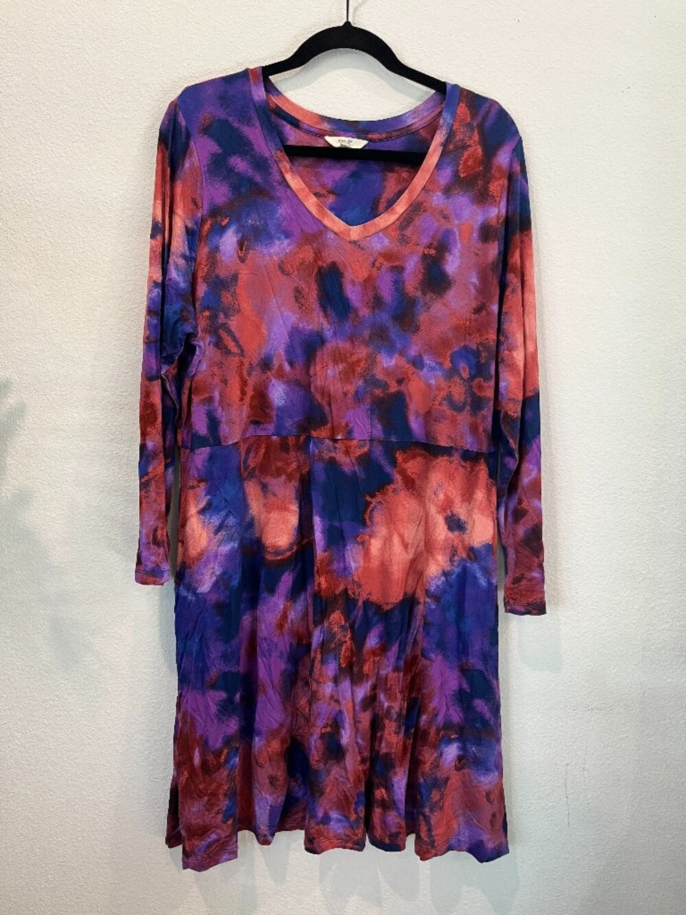 Terra & Sky Dress 1X Purple Orange